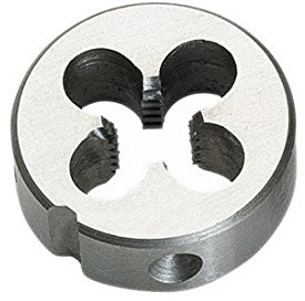 VÖLKEL Rundes Schneideisen DIN 223 (DIN EN 22568) HSS -BSW 1.5/8 x 5 | Außengewinde | Geschlossene Ausführung (Form B) | metrisches ISO-Gewinde | Schneideisen BSW 1.5/8 x 5 Gewindeschneider