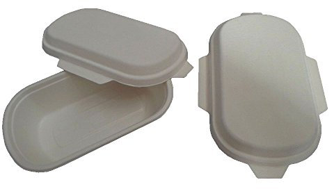 PZ 50 VASCHETTE TERMICHE CC 1000 BIOLOGICHE PER ALIMENTI IN CARTONE IN POLPA DI CELLULOSA