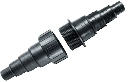 AquaOne Schlauchverbinder 20/25/32/38mm I Hochwertiger Verbinder für Garten & Schwimmbad I Teichschlauch I Poolschlauch I Schwimmbadschlauch I Schlauch Adapter I Reduzierung Anschluss | aus Kunststoff