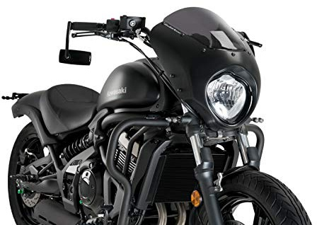 Cupolini Semicarenati Modello Dark Night Affumicato Scuro per Kawasaki Vulcan S 17'-22', Kawasaki Vulcan S Café 17'-22'