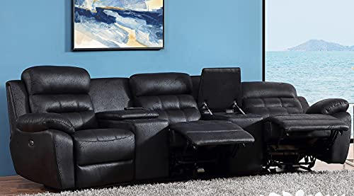 Elektrische Microfaser Kinosofa Relaxcouch Fernsehsofa 5131eee-Cup-3-MS