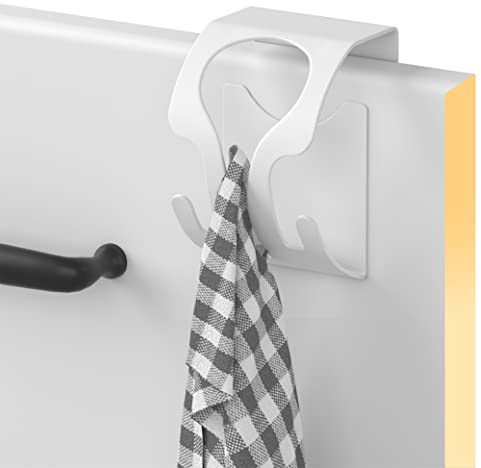 MDCASA Handtuchhalter ohne Bohren, Geschirrtuchhalter aus Edelstahl, Weiß