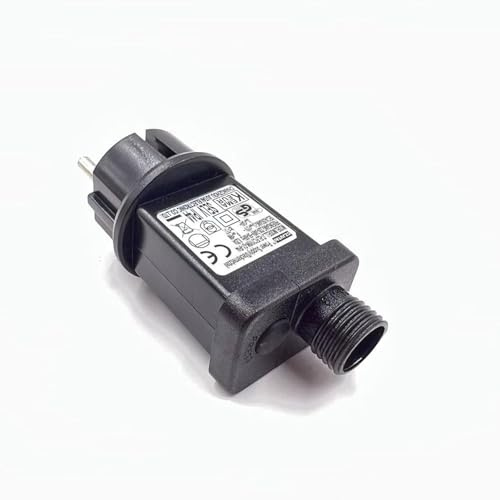 Luccika Trasformatore 31V IP44 con Spina Schuko e Memoria, Alimentatore LED a Bassa Tensione con 8 Giochi di Luce per Decorazioni Luminose e luci Natalizie, Interno Esterno, Driver (3.6, Watt)