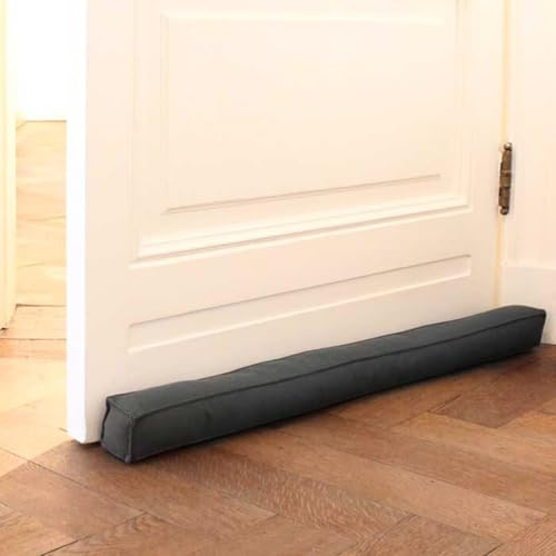Magnetischer Zugluftstopper für Türen 100cm - Türluftstopper für Schutz - Türbodendichtung Grau - Zugstopper vor Zug und Lärm - Quadratischer Draft Stopper - Verschiedene Größen und Farben