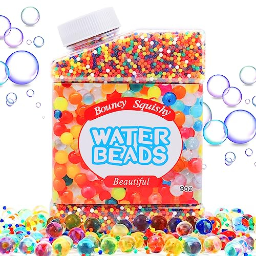 JOPHEK 50000 pièces Perles d'eau en Gel, Perles de Gel colorées pour la décoration de Vase, bricolage, remplissage de plantes