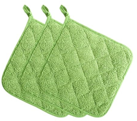 DHliIQQ 3 presine in spugna resistente al calore in cotone naturale durevole per cucina e macchina ecologica lavabile e amichevole