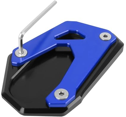 NRTNRFQW Fußverlängerungspolster Für Suzuki GSX-8S GSX8S GSX 8S 2023 2024 Motorrad Ständer Aluminium Fuß Seite Stehen Verlängerung Pad CNC (Farbe : Blue)