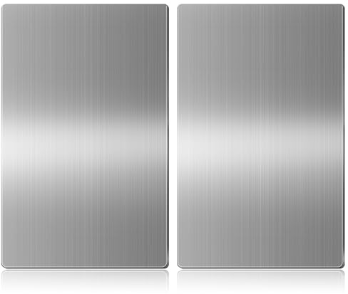 Gisafai 2 Pcs Stainless Steel Hand Dryer Wall Splash Guard 24 x 16 Inch Wall Splash Guard Backsplash Protector Panel with Ultra Strength Adhesive for Bathroom, Kitchen, Restroom