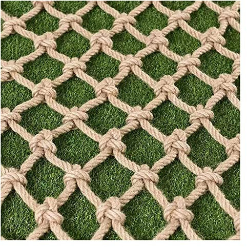 Sicherheits-Hanfseil, Kletternetz, Netz, Sicherheit, Anti-Fall, Ladungsnetz, Leiter, dicke Jute, Spielplatz, Schutznetz für Baumhaus, Schaukel, Zaun, Balkon, Hängematte, LKW, Lastwagen, Anhänger