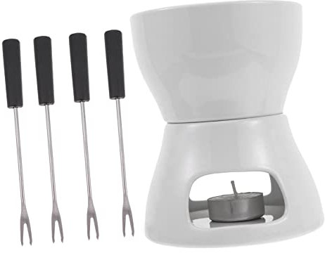 SHOWERORO 4 Cheese Chocolate Melting Machine Electric Fondue Pot Butter Warmer for Home Party