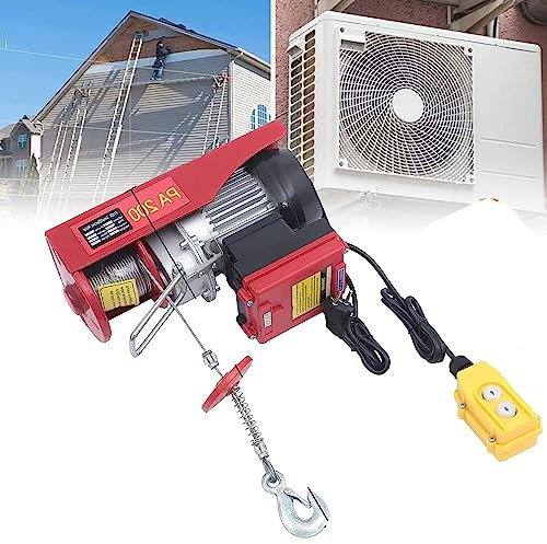 BDKSEXBF Elektrische Hebewinde, Drahtseilwinde, Kettenzug, Industriekran, Fernbedienung, Hebewinde, 100 kg/150 kg/200 kg, Flaschenzug, Krannabenwinde, Aufzug