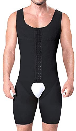 DownLTL Fajas Hombre Body Shaper Mono Reductoras Shapewear Control de Abdomen y Piernas Compresión Cuerpo Moldeadora Pantalones