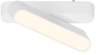 BRILONER - Sistema a binario Luxtrail LED Tracklight, Bianco caldo, Orientabile, Accessori, Spot LED, Faretto, Spot da soffitto, Lampade, Lampada da soffitto, Plafoniera, 130 mm, Bianco