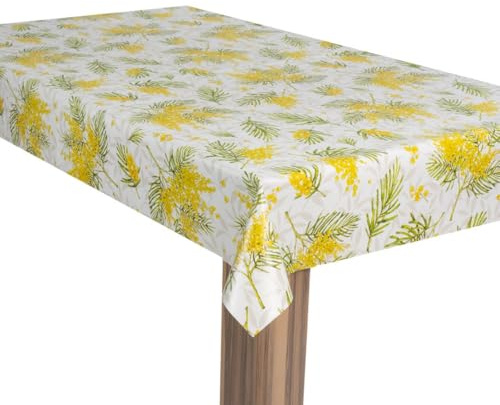 laro Wachstuch-Tischdecke Wachstischdecke Gartentischdecke Sommerfrische Gelb, Muster:Sommerfrische Gelb, Größe:100x130