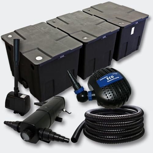 Helloshop26 Kit: filtro de estanque 90000l 36 vatios UV esterilizador bomba fuente 4216461