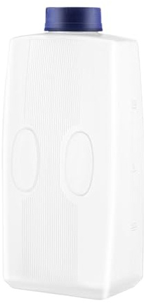 Botella De Vidrio De 1 Litro - Vidrio Con Tapa Y Paja | Botella De Vidrio | Botella | Botella De Tanque De Jugo Para Refrigerador | 2 L, Dispensador De Bebidas A Prueba Con Una