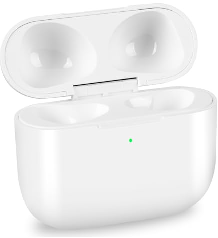 Étui de charge compatible avec les écouteurs populaires de 4e génération USB C, 4 chargeurs sans fil de rechange avec appairage Bluetooth, pas d'écouteurs (blanc)