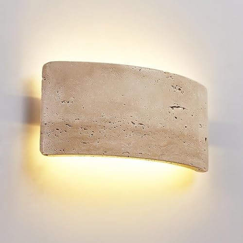 Generico Lampada da Corridoio Moderna LED da 9W con Luce in Pietra Naturale per Interni Comodino Soggiorno Cucina Testiera Sala da Pranzo Lampada a Muro