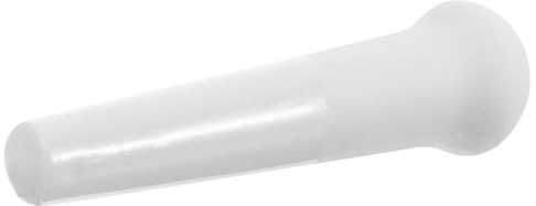 Palo de Moler de Cerámica Blanco de 11cm, Manual Mango Largo | Cocina del Hogar, Hace Pastas y Cuajadas, Uso Medicinal, Pieza White de Cerámica