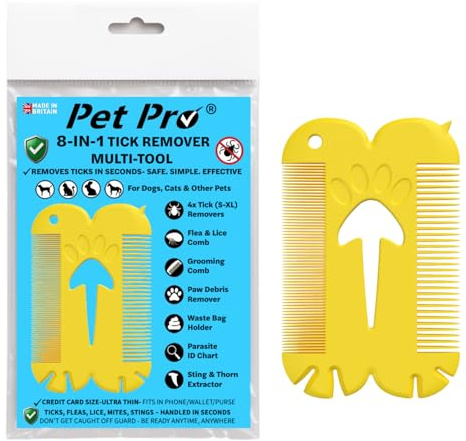 Pet Pro Pocket Tick Removal Tool for Dogs & Cats | Tick Remover Card