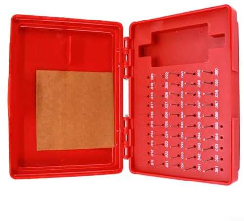 HFS(R) Lot de 50 jauges de précision M0 Grade Z Z 0,011-0,060 pouces avec tolérance ± 0,0002, roulement en acier traité thermiquement GCr15 pour diamètre de trou