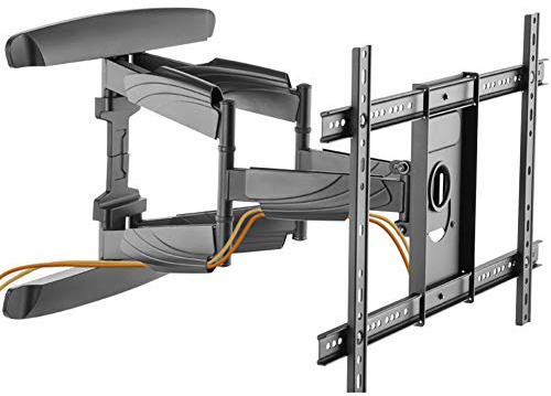 TV Wall Mount Bracket for Most 37-80 Inch LED LCD OLED Flat Tvs Dual Articulating Swivel Arms Extension Tilts Rotation with Max VESA 600X400mm