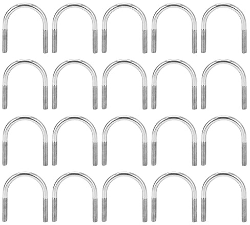 Juego de pernos en forma de U, 20 uds., pernos en U de acero inoxidable 304 M6x33 para herramientas de hardware industriales marinos, automotrices y de uso general con resistencia