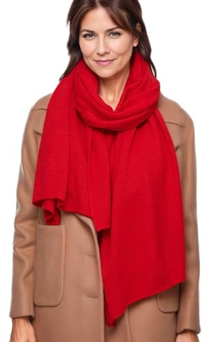 Prettystern 100% Kaschmir Schal XL Strick-schal, weich & warm, hochwertiger Winter-Stola für Damen und Herren