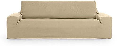 Eysa Ulises - Funda de sofá elástica, 3 plazas, Color Beige