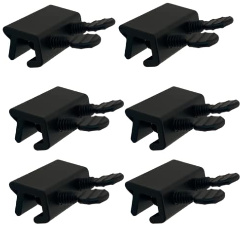 NU-SET Vertical Sliding Thumbscrew Window Lock, Black (6 Pack)