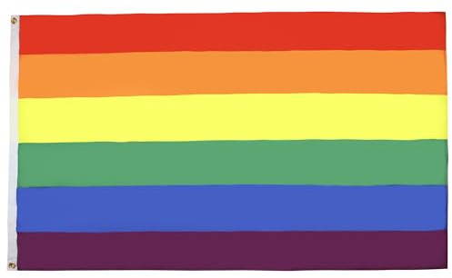 AZ FLAG - Flagge Regenbogen - 150x90 cm - Schwul Fahne 90 x 150 Cm Feiner Polyester - Flaggen