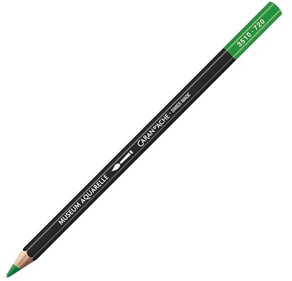 Caran d'Ache Museum Aquarelle Pencil, Bright Green (3510.72)