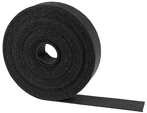 Rouleau de Granulés de Caoutchouc - Protection et Isolation des Bois de Sous-Construction pour Terrasses ou Construction en Bois (3 x 60 x 20 000 mm)