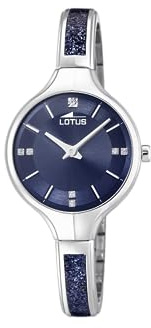 LOTUS Reloj Mujer Analógico de Acero Inoxidable 316l Plateado | Movimiento de Cuarzo, Cristal Mineral de Alta Resistencia, Resistente al Agua 5 ATM, Special Prices 18594/2
