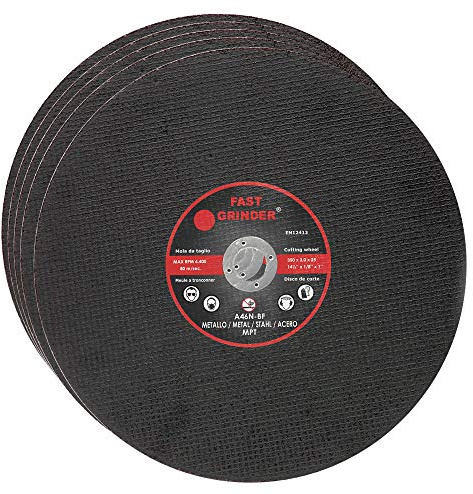 LOT 5 DISQUES PLATS A TRONCONNER (COUPER) METAUX 350 x 3 x 25