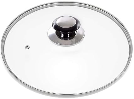 Bahob® Tempered Glass Saucepan Casserole Frying pan Lid Replacement Glass Lids for Pans Pots and Casseroles Pan Lid Knobs With Screws 14CM to 36CM (20 CM)