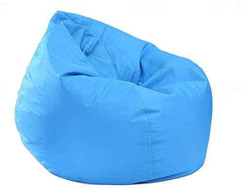 BriskyM Pouf per Bambini e Adulti, Imbottita, Impermeabile, per Interni ed Esterni Sedia da Gioco e Sedia da Giardino, Senza Imbottitura (Cielo Blu, 1)