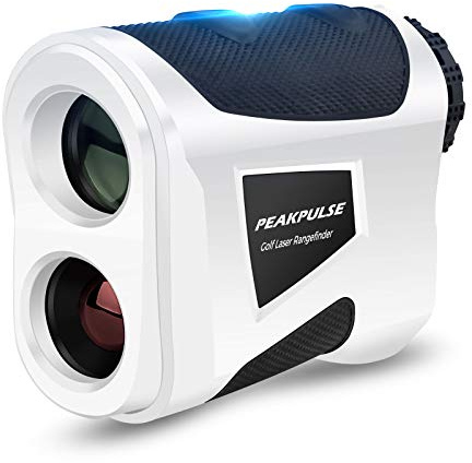 PeakPulse KB600AG avståndsmätare golf 600 meter räckvidd med sluttande kompensation, flagglås, 6X förstoring, vibration, lätt att bära med magneten, den mest lämpliga gåvan för golfare