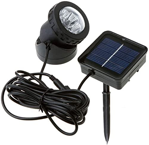 Solar Underwater Pond Light, 6 Outdoor Super Bright Leds Vattentäta Nedsänkbara Lampor Projektorljus För Trädgården Pool Yard Landskapsbelysning (Color : Warm Light)