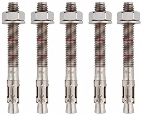 BATIFIX Schwerlastanker Edelstahl A2 V2A Bolzenanker mit ETA Zulassung Industriequalität Keilanker Stahlanker Dübel Blitzdübel Anker Schwerlastdübel (5, M12 x 140)