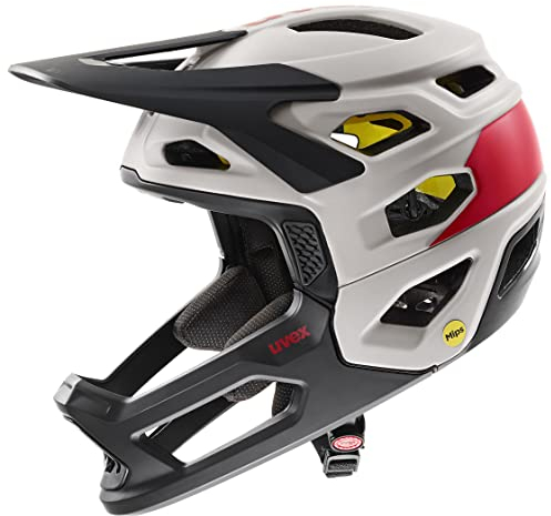 uvex revolt MIPS - extrem leichter MTB-Helm für Damen und Herren - MIPS-Sysytem - optimierte Belüftung - oak brown-red matt - 52-57 cm