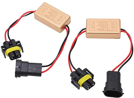 2 Pezzi Controller Flash Stroboscopico, Controller Lampada di Segnalazione, Tre Tipi di Lampada, con Resistenza Al Calore Alla Corrosione, Controller LED Lampeggiante da 50 W per Luce Stop a LED
