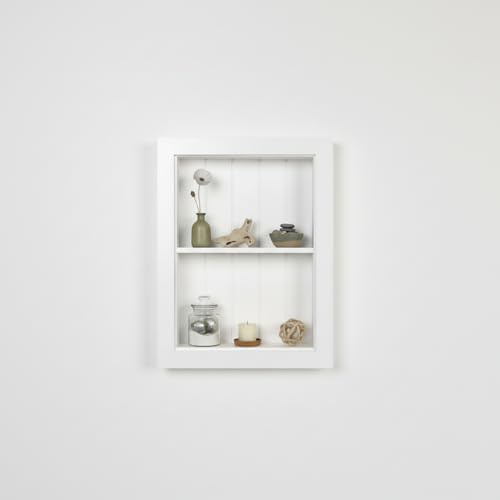 Houseables Recessed Medicine Cabinet, Recessed Wall Niche, Medicine Cabinet Insert, Bathroom Niche, In Wall Shelf, Insert for Drywall, Between Studs Shelf Replacement, Without No Mirror, 14x18 (16x20)
