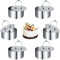 Ricofot Cercle Patisserie, 6 Pièces Cercle a Patisserie, 8 cm Cercle à Patisserie, Réutilisable Cercles à Pâtisserie Convient pour Les Gâteaux Le Glaçage Les Biscuits Les Sandwichs Le Chocolat etc