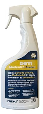 DETI Madenfrei Repellant 750 ml - Spray gegen Madenbefall in der Biotonne, mit Frischeduft & Langzeitwirkung
