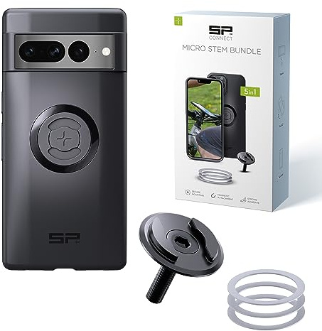 SP CONNECT Micro Stem Bundle | SPC+ | für Google Pixel 7 Pro | Handy Halterung für den fahrradlenker | Smartphone Halterung Fahrrad | | handyhalter