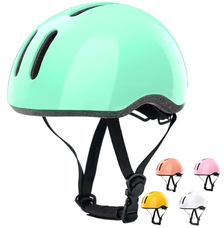 Glerc Toddler Kids Bike Scooter Helm für 2 3 4 5 6 7 8 Jahre alt Jungen Mädchen Baby Kinder Fahrrad Hut Kappe,CE-Zertifiziert Sicherheit Radfahren Skaten Helm,Mint grün
