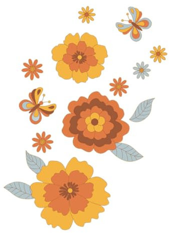HEMOTON Nursery Stickers for Walls Butterfly Dark Stickers Removable Decals for Boy Girl's Bedroom