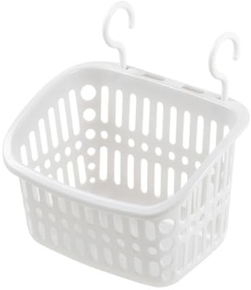 Buachois Hanging Plastic Storage Basket,Small Hanging Basket Bathroom Kitchen Shower Dorm Room Wall Mounted Storage Organizer For Bathroom Kitchen Dorm Room Pantry