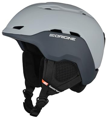 ORIGINE Casco da Sci Snowboard per Sport sulla Neve per Uomo Donna con Fodera Rimovibile Lavabile (LIGHT GREY DRAK GREY,XL)